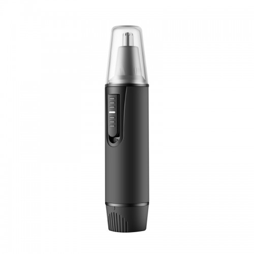 Ear and Nose Hair Trimmer Clipper - 2022 Professional Painless Eyebrow & Facial Hair Trimmer for Men Women, Battery-Operated Trimmer with IPX7 Waterproof, Dual Edge Blades for Easy Cleansing Black 
