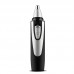 Ear and Nose Hair Trimmer Clipper - 2021 Professional Painless Eyebrow & Facial Hair Trimmer for Men Women, Battery-Operated Trimmer with IPX7 Waterproof, Dual Edge Blades for Easy Cleansing Black 